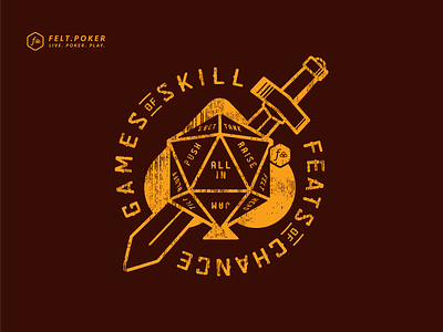 Felt.Poker - Games of Skill Shirt Design apparel graphic design shirt design