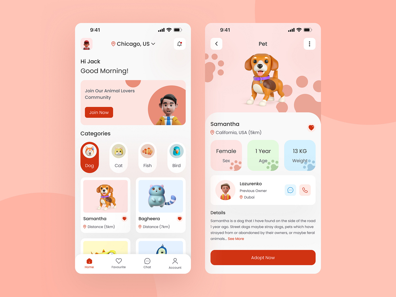 Pet Mobile App UI by Nazmul Alam on Dribbble