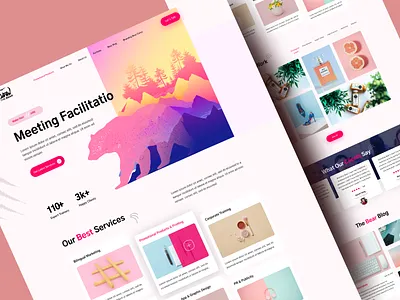 Branding Bear Agency Website animation branding business company website corporate website creative agency digital agency digital marketing digital marketing website graphic design homepage illustration marketing minimal portfolio product design studio uiux web design website development