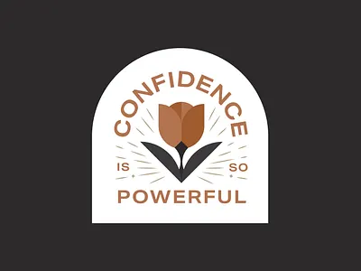 Geometric Tulip Badge badge branding design flat geometric illustration vector