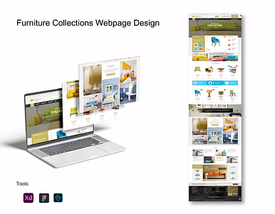 Furniture Sale (Webpage) graphic design ui