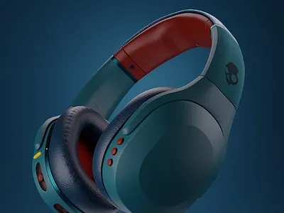 Skullcandy Crusher Evo 3d 3d render blender branding cinema 4d color design product rendering