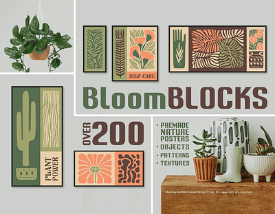 BloomBlocks. +200 Wall Art Posters wall decoration