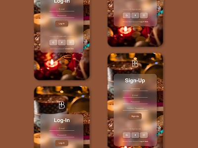 Log-in and Sign-up app app design branding design graphic graphic design illustration logo mobile app type typography ui ui ux design uiux user experience user inetrface ux vector web design website design