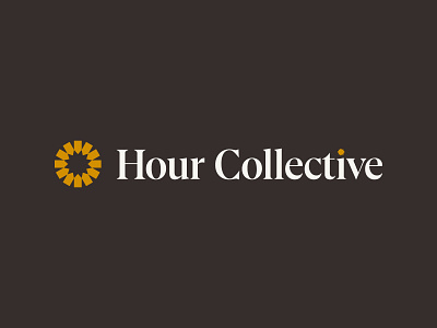 Hour Collective brand branding clock collective coworking hour identity logo office space