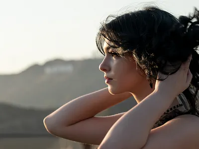 Golden Hour at the Observatory antelope valley beautiful desert portrait golden glow golden hour golden hour photography goth girl hollywood los angeles photography portrait portrait photography