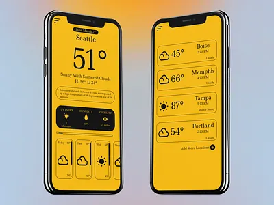 simple weather app app branding design graphic design minimal simple typography ui ux weather