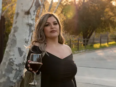 Death! To my youth! antelope valley beautiful birthday portrait classic death to my youth desert portrait golden hour los angeles photographer photography photoshoot portrait santa clarita wine portrait