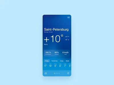 Weather widget animation concept design figma interaction ios mobile motion graphics ui ui design