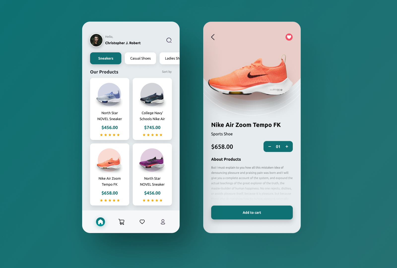 eCommerce App UI by Fayzur Rahman on Dribbble