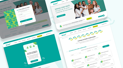 Sinasa Saúde e commerce health ui web design