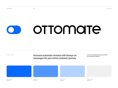 Ottomate logo brand branding circular identity lifecycle logo marketing wordmark