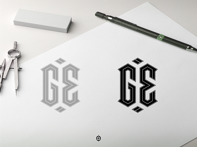 GE monogram logo concept 3d branding design graphic design logo logoconcept logoinspirations logoinspire logos luxurydesign