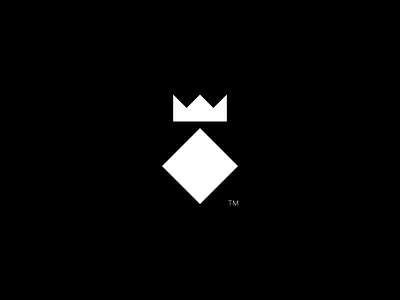 Diamond King branding icon logo minimal