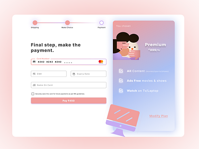 Credit card CheckoutPage | DailyUI 02 app card checkout credit credit card debit debit card design figma illustration logo