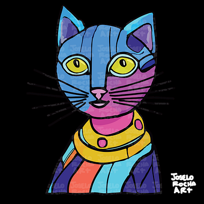 Cat Shirt : Colorful Cat Lady colorful