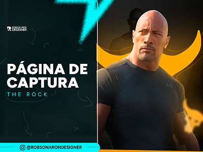 Página de Captura - The Rock branding criativos design graphic design landing page lançamento web design