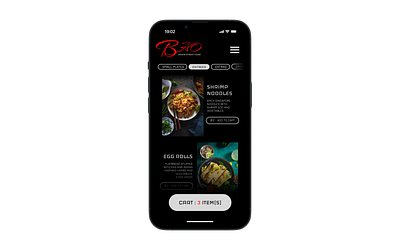 Bao Restaurant App Design