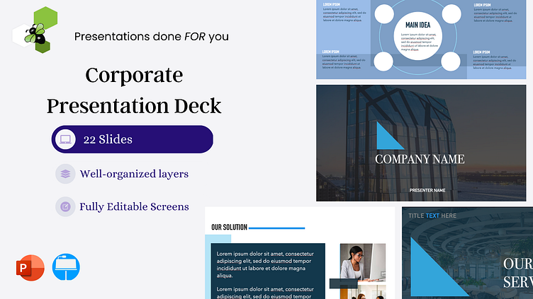 corporate presentation decks