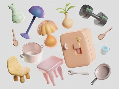 Cubeville 3D Pack 3d 3d art 3d artists 3d blender 3d design 3d icon 3d illustration 3d illustratoins 3d modeling 3d pack 3dart b3d blender c4d illustration