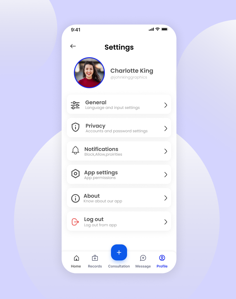 Settings Screen|Daily Ui Challenge#07 By Quratulain Rafiq On Dribbble