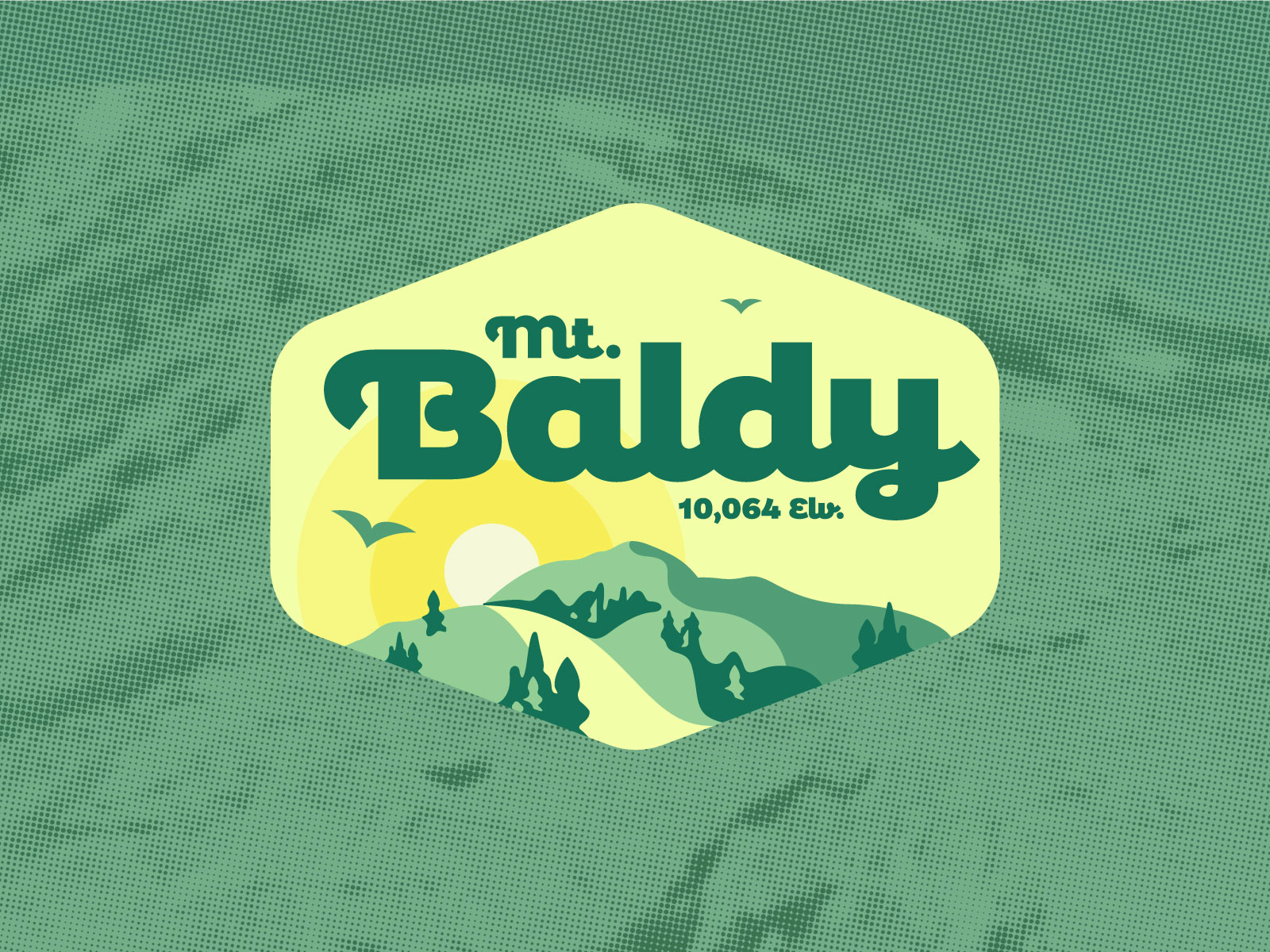 Mt. Baldy Badges badges hiking illustration mountain mt. baldy peak socal southern california sticker vector