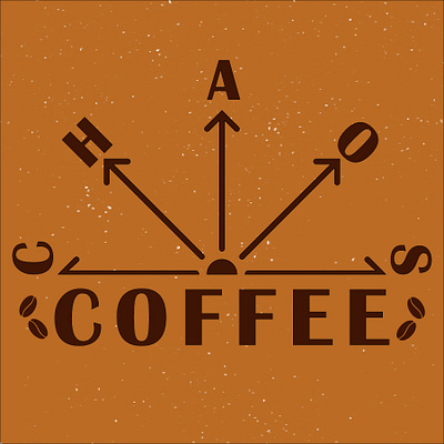 Chaos Coffee Logo branding design graphic design illustration logo typography ui vector