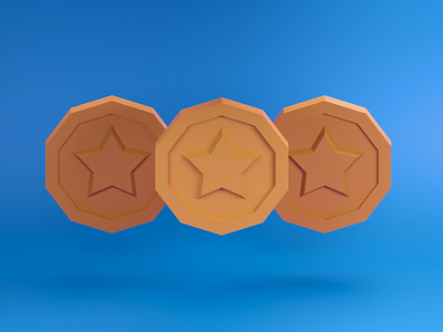 Isometric Coins - 3D 3d blender coins isometric