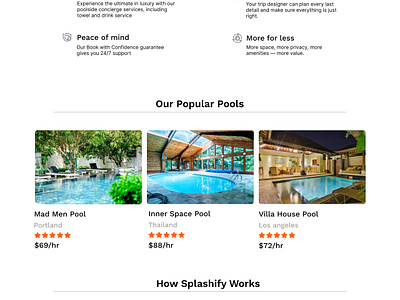 Rent Your Own Private Pool Today! adobe xd branding figma figmawebdesign funinpool pool on rent poolanylocation poolrentwebsite privatepool ui webdesign