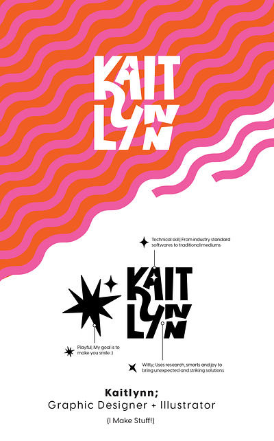 Kaitlynn - Personal Identity Project branding design graphic design identity design illustration logo packaging design patterning personal brand typography