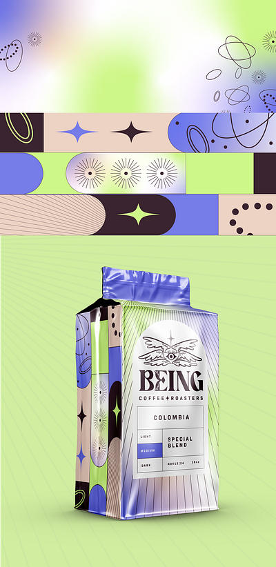 Being Coffee Roasters - Identity Design branding design graphic design identity design illustration logo packaging packaging design vector
