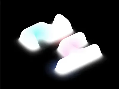 Digital art 24 3d animation change gradually dispersion projection logo number ui