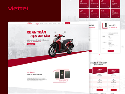 Viettel Smart Motor - Landing Page graphic design landingpage smart ui website