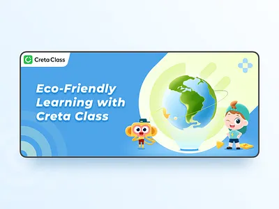 The Earth Day -Creta Class app branding design graphic design illustration logo typography ui ux vector