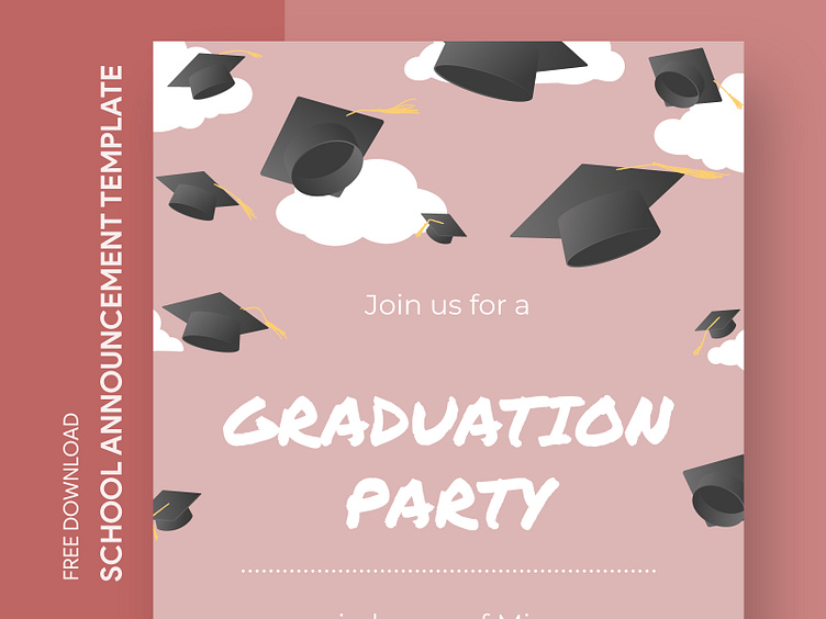High School Graduation Announcement Free Google Docs Template by Free