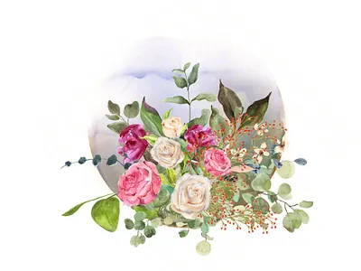 watercolor arrangements flowers design flower illustration vector watercolor wedding invitation