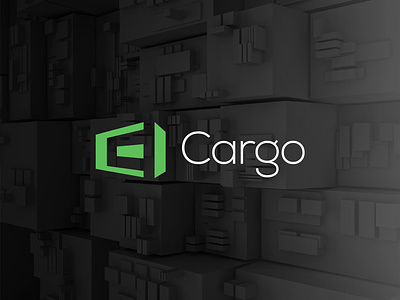 Cargo Logistic transport logo box branding cargo container creative cube design icon identity logistic logistics logo logo design logotype minimal shipping simple transport