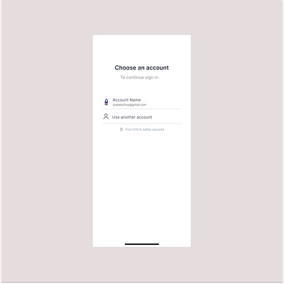 Sign In Account app design figma ui ux