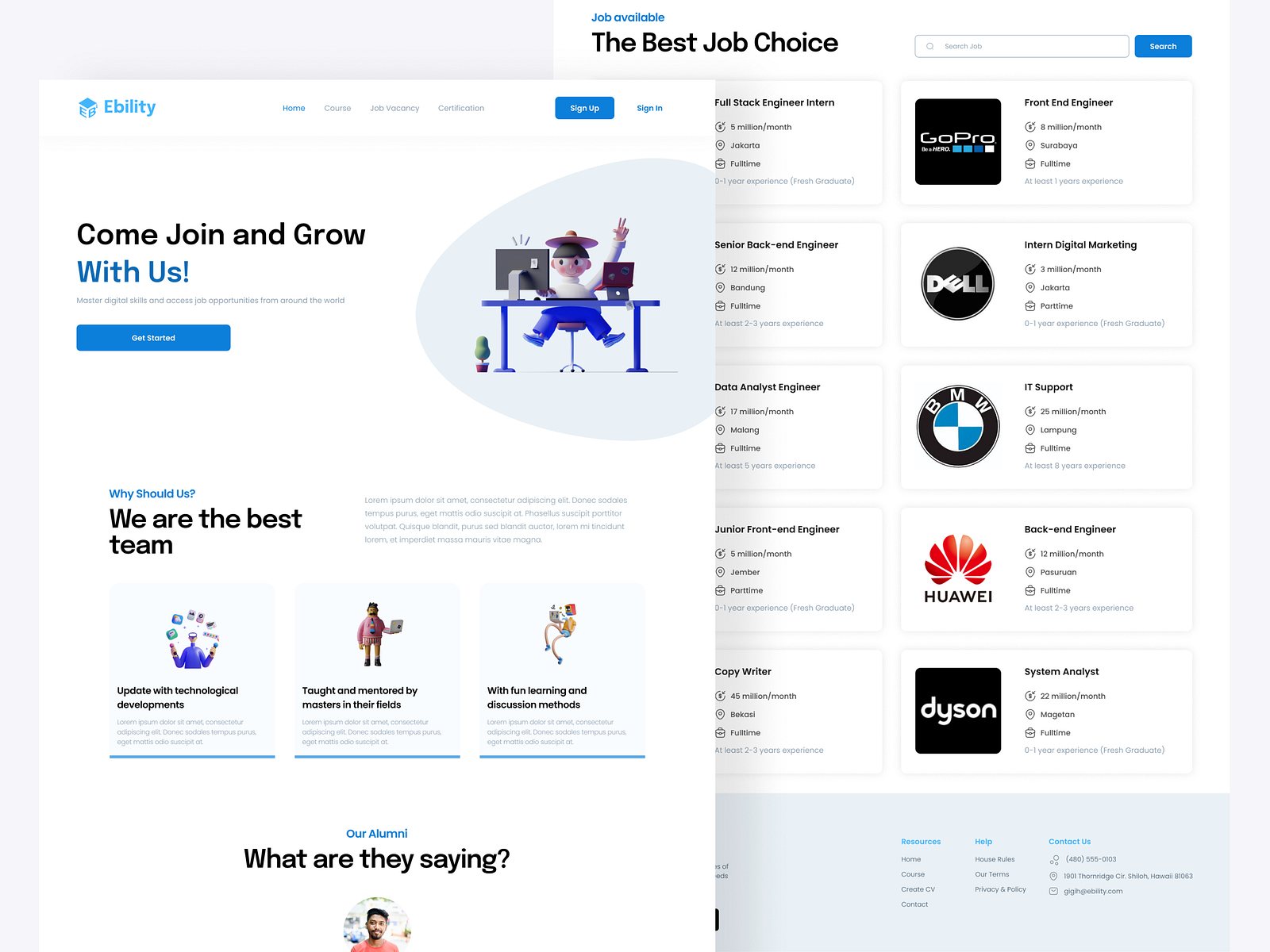Ebility - Job Seeker Platform by Al Fahroni on Dribbble