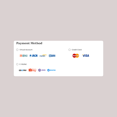 Payment Method E-Commerce design figma ui ux