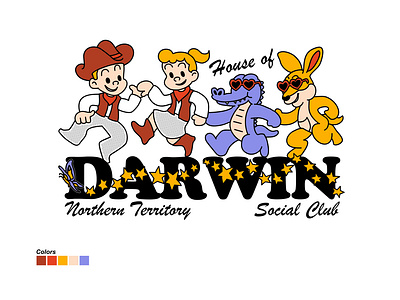 HOUSE OF DARWIN - SOCIAL CLUB 01 animal branding design graphic design illustration logo social club star