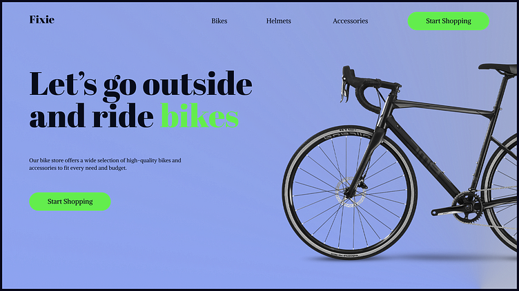 fitness concept bicycle