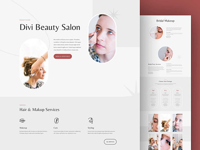 Beautiful Salon beauty beauty eustachian design designer fashion icons make up studio makeup salon salons ui ux web