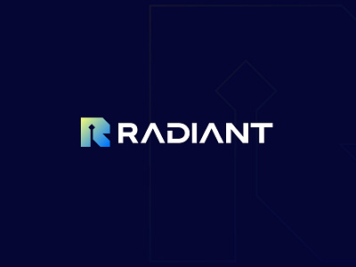 Radiant - letter R software, technology logo design concept best logo branding letter mark letter r logo logo logo design logo designer meta metaverse modern logo popular logo tech logo technology logo web3