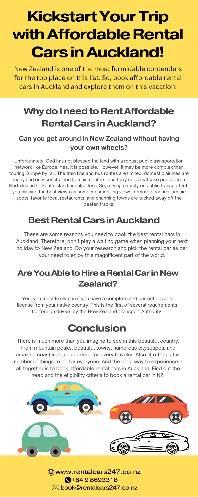 Best Rental Cars in Auckland by Rental Cars 247 on Dribbble