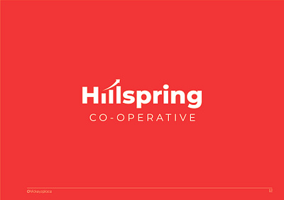 Hillsprings Co-operative Logo branding design graphic design logo