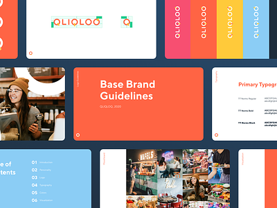 Qliqloq - Brand Guidelines base brand brand guidelines brand identity branding bright design business app clear design color palette fonts landing page management management system mobile design personalization service industry ui design visual identity vivid visuals web design webpage