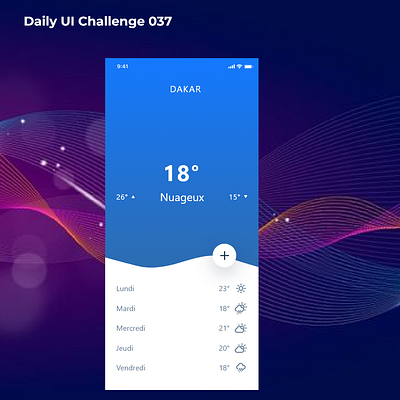 Daily Ui 037 - Weather dailyu dailyui 004