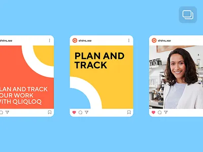 Qliqloq – Instagram Posts brand communication brand identity branding branding identity color palette company brand engagement rate instagram post like and shares management system marketing services smm social marketing social media social media brand social media branding social media marketing ui design visual identity