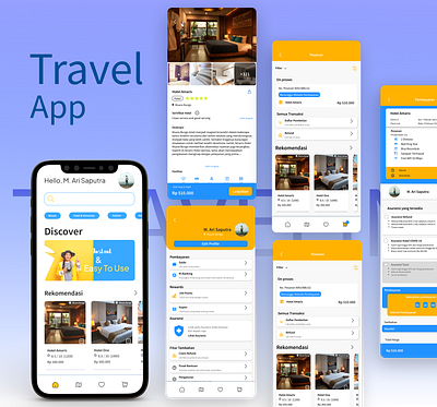 Travelin - UI Design for Mobile Travel Apps app design mobile travel ui ui ux ux